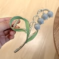 thumbnail image 4 of Moda Mujer Pinzas para el cabello Clips Antideslizante Lady Ponytail Holder flor Barrette Horquilla Accesorios para el peinado del cabello Azul Colco pinzas para el cabello, 4 of 7