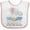 White and Pink, variant on Inktastic My Safta Loves Me to the Moon and Back Elephant Family Boys or Girls Baby Bib