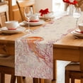 thumbnail image 5 of Coral Jellyfish Coastal Table Runner 90 Inches, Summer Ocean Coral Pink Linen Bed Runner Dresser Scarves Tabletop for Indoor Outdoor Parties/Ceremony/Banquet, 13" x 90", 5 of 9