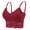 Red, variant on Gymayou Women Plus Size Lace Bralette Adjustable Spaghetti Straps Longline Tube Top Bra Wireless Floral Lace Camisole Beige L