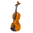 thumbnail image 2 of Tcbosik 4/4 Full Size Violin Set with Hard Case and Sordine, Fiddle Beginner Set with Bow, Rosin, Extra Strings and Shoulder Rest, Natural, 2 of 11