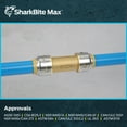 thumbnail image 6 of SharkBite Max 1/2 Inch Check Valve, Pack of 6, Push to Connect Brass Plumbing Fitting, PEX Pipe, Copper, CPVC, PE-RT, HDPE, UR2008, 6 of 6