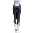 thumbnail image 2 of girls or junior women's mesh net panel insert compression tights active stretch fitness yoga pants running and jogging leggings (charcoal, medium), 2 of 5