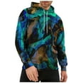 thumbnail image 1 of Men's Loose Printed Hooded Sweatshirt Men's Casual Fashion Sports SweatshirtM, 1 of 3