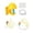 Yellow, variant on KUAZOU Interactive Indoor Door Hanging Cat Toy,Automatic Cat Hanging Toys for Bored Indoor Adult Cats,Caterpillar Toy for Door Frame,Self-Play Pet Chase Toy(Yellow)