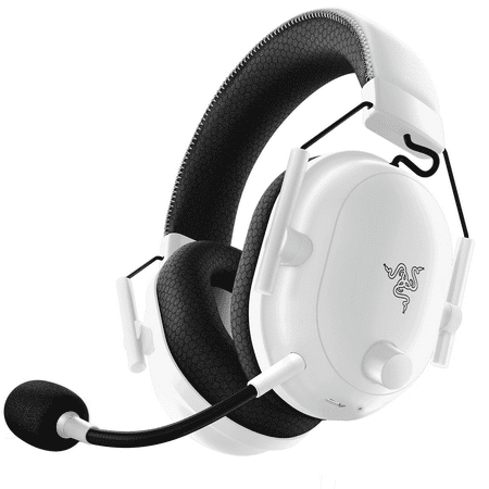 Razer BlackShark V2 Pro Wireless PC Gaming Headset, 2.4GHz, BT, HyperSpeed Wireless, 70Hr Battery, 320g, White