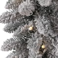 thumbnail image 4 of Glitzhome Pre-Lit Snow Flocked Christmas Garland with Warm Led Light, 4 of 5