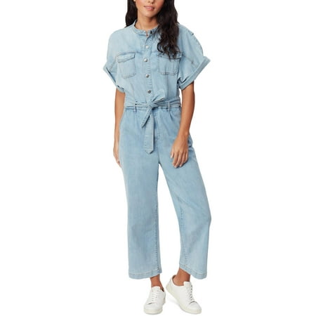 Gloria Vanderbilt Womens Wide Leg Coverall Jumpsuit