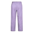 thumbnail image 5 of Men's Baggy Sweatpants Athletic Loose Wide Leg Elastic Waist Lounge Relaxed Open Bottom Joggers Pants with Pockets Light Purple L, 5 of 5