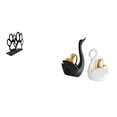 thumbnail image 1 of Figuras de cisne con forma de , organizador multiusos para servilletas, elegante dispensador de pañuelos, artesanías, adorno de mesa, dec, 1 of 8
