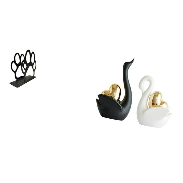 Figuras de cisne con forma de , organizador multiusos para servilletas, elegante dispensador de pañuelos, artesanías, adorno de mesa, dec