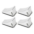 thumbnail image 6 of 4PCS Model Car Wheel Chock Good Fixation Anti Slip Bottom Aluminum Alloy Wheel Chock for Gen8 for SCX10 Silver, 6 of 8