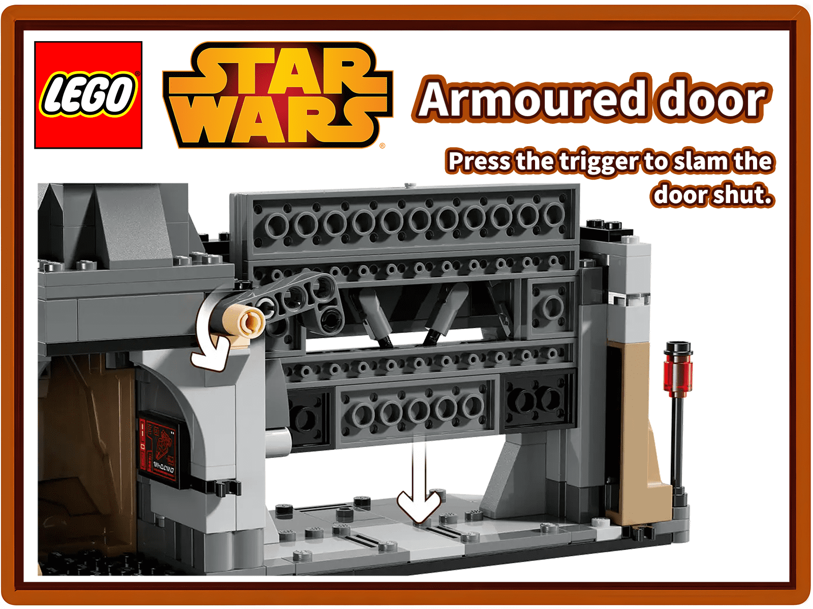 LEGO Star Wars 75386 Paz Vizsla and Moff Gideon Battle – Mandalorian Showdown Building Set with 289 Pieces