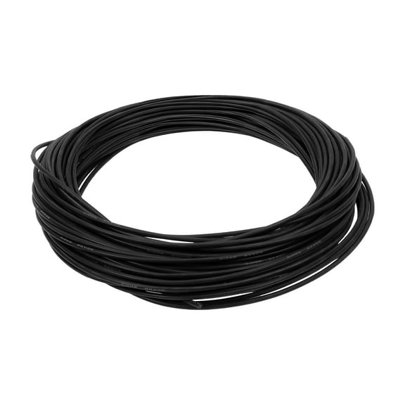 Unique Bargains 1 Pcs 20AWG Universal Ground Wire Car Radio, Automotive, Car speakers Power Wire Fully Insulated& Soft Touch Jacket TC Black 49FT