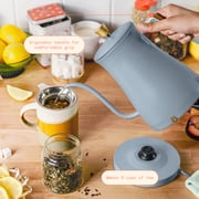 Beautiful 1-Liter Electric Gooseneck Kettle 1200 W, Cornflower Blue by Drew Barrymore