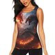 thumbnail image 1 of Fotbe Fire Sky Dragon Blusas Sin Mangas para Mujer – Estilo Casual, Corte Suelto, Slim-Fit, Cuello Redondo Deportivo, Tops de Verano para Gimnasio y Yoga-Medium, 1 of 7