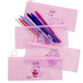 thumbnail image 2 of Baohd 6pcs PVC Cartoon Transparent Pencil Bag Zippered Stationery Storage Pouch Students Supplies Random Pattern, 2 of 8