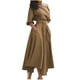 thumbnail image 1 of Vestido largo sin hombros de verano para mujer: dobladillo irregular con cinturón, corte en A para ocasiones sexys o informales, 1 of 8