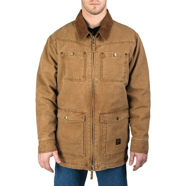 Walls Walls Men's Vintage Duck Barn Coat Washed Pecan M