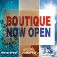thumbnail image 6 of Boutique Now Open Yard Sign 10 Pack of 24 Inch x 36 Inch Double Sided Weatherproof Heavy-Duty Plastic with Stake | Fashion Apparel, Unique Finds, Grand Opening Promotions | Made in USA, 6 of 7