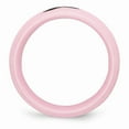 thumbnail image 2 of Ceramic Pink Black Laser Accented Ribbon 8mm Polished Band Size: 5; for Adults and Teens; for Women and Men, 2 of 7