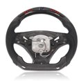 thumbnail image 4 of Volant de Course, Multifonction Nappa Perforé en Cuir Fibre de Carbone LED Volant pour Auto, 4 of 8