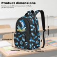 thumbnail image 3 of Kuiaobaty Cool Shark Print Backpack Set with Pencil Case for Boys 8-12 Lightweight Backpack and Lunch Bag Set with Multi Pockets Backpack and Water Bottle Bag for School, 3 of 7
