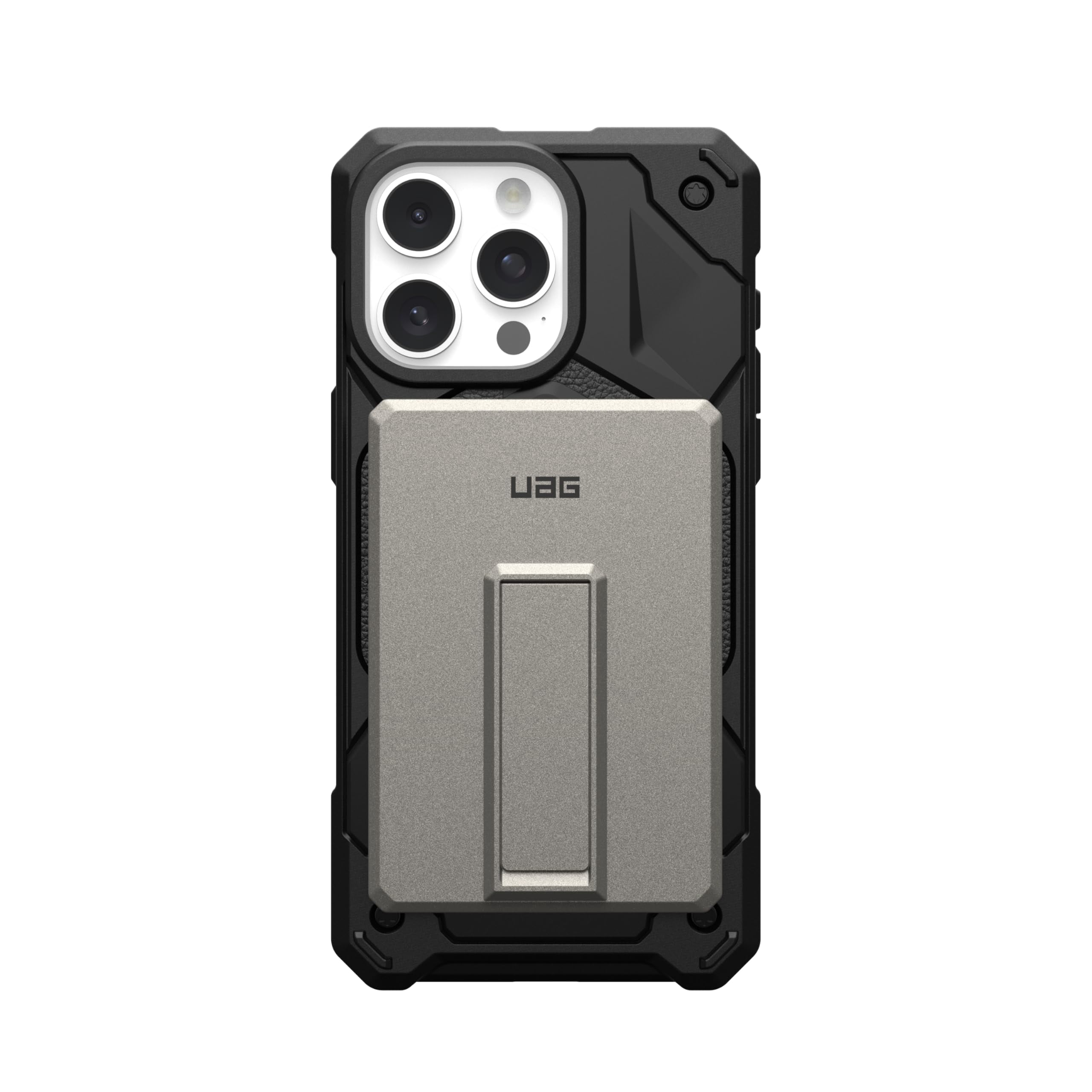 UAG 5000mAh Power Bank SRGE 20W USB-C Slim Magnetic Wireless Portable Charger Fast Charging Battery Pack w/Kickstand Compatible with iPhone 17, Samsung Galaxy S25, Titanium