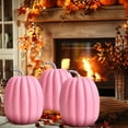 thumbnail image 3 of Seyotauo 7.88 Inch Pumpkin Fall Decorations, Decorative Large Outdoor Orange Foam Plastic Fake Faux Artificial Pumpkins for Halloween Autumn Harvest Festival Home Table Decor, 3 of 6