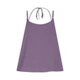 thumbnail image 4 of qelini Linen Tank Tops for Women Plus Size Spaghetti Strap Long Tee V Neck Sleeveless Shirt Solid Color Cloths, 4 of 8