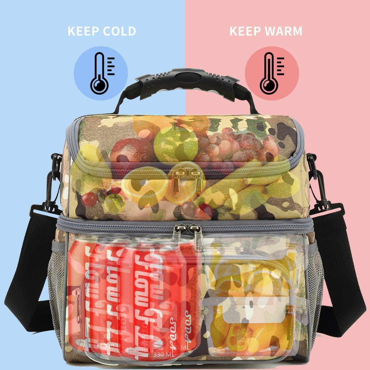 Baseball Bat Lunch Bags for Women Men Softball Wooden Sticks Lunch Box  Insulated Thermal Cooler Bag Reusable Organizer Tote Lunch Bag with  Adjustable