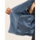 thumbnail image 5 of Abrigo Mullido de Piel Sintética Allegra K con Solapa de Muesca Chaqueta Recortada para Mujer Otoño Invierno Gris Azul S, 5 of 6