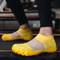 thumbnail image 5 of VeFlora Water Shoes Women Barefoot Athletic Workout Gym Footwear Beach Swim Sneakers Quick Drying Boat Aqua Shoes for Water Sport Diving Sailing Travel Fishing(Yellow/45), 5 of 9