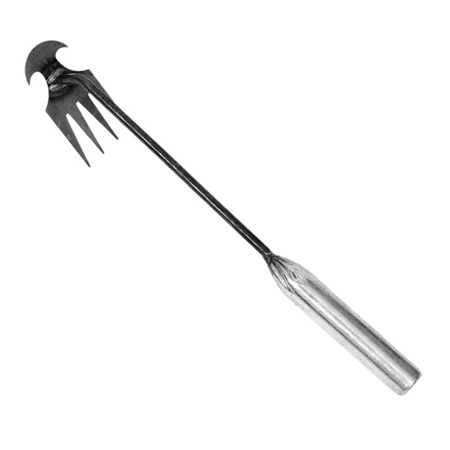 High-Hardness Steel Garden Hoe, Multi-Tooth Weeding Rake, Ergonomic Handle, Suitable for Home Farming & Gardening, S/M/L Sizes Available