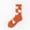 Orange, variant on DailyChi Under $4 Crew Socks for Women and Men Fleece Lined Cozy Socks Thick Warm Plush Socks Winter Sleep Socks Non Slip Floor Socks Reinforced Heel and Toe, One Size