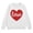 White, variant on Coerni Oversized Sweatshirts for Girls Cotton Crewneck Long Sleeve Pullover Cute Heart Graphic Shirts Athletic Warm Trendy Clothes