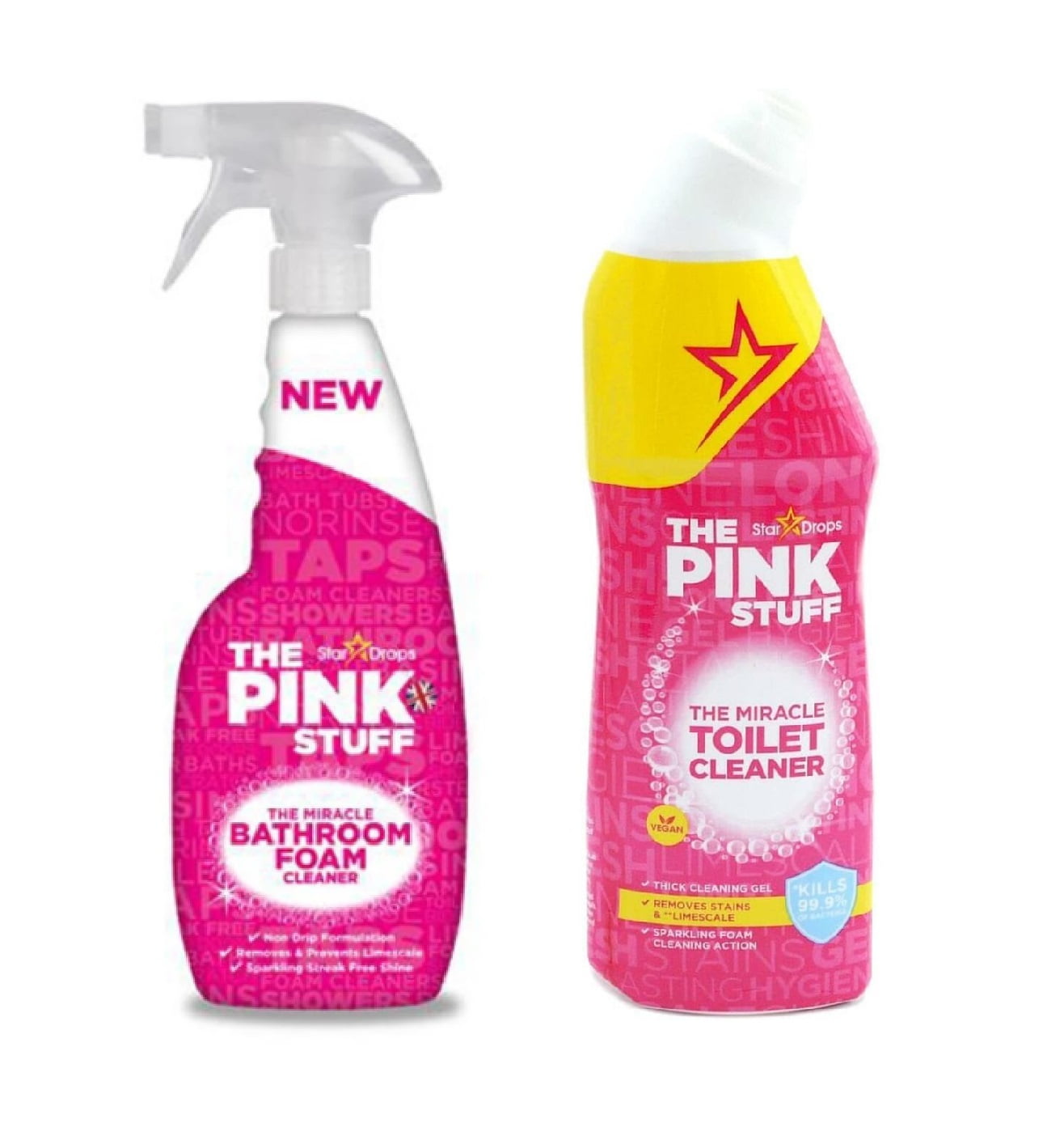 Cleaning has never been this easy!Check out our Miracle Bathroom Foam , Pink  Stuff Cleaning