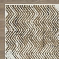 thumbnail image 6 of Loomaknoti Aysal Armelar 6' x 9' Beige Chevron Polypropylene Indoor Area Rug, 6 of 9