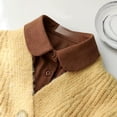 thumbnail image 2 of Camicover  Winter Thick Sanding Fake Dickey Collar Half Shirts Blouse for Women Men, 2 of 6