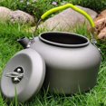 thumbnail image 1 of 1. Camping Kettle Campfire coffee and tea Pot Fast Heating for Boiling Portable for Outdoor Hiking Picnic Cooking, 1 of 8