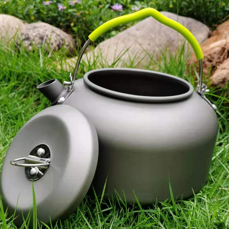 Camping Kettle Aluminum Alloy Open Campfire Coffee Tea Pot Fast Heating  Outdoor Gear for Boiling Water Ultralight Portable Hiking Picnic Travel