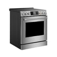thumbnail image 2 of FOTILE 30-in Glass Top 5 burners 5.7-cu ft Air Fry Convection Oven Slide-In Electric Range ( Stainless Steel ), 2 of 5