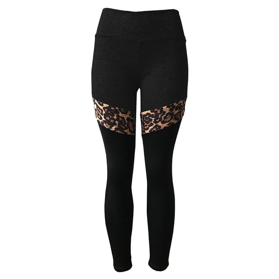 DHFJKG Seamless Workout Leggings Women High Waisted Leopard Patchwork Stretchy Fitness Yoga Pants Athletic Versatile Tights