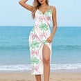 thumbnail image 2 of TaTaai Women St Patrick's Day Beach Wrap Dress Ribbon Tie Lightweight Sheer Long Cover Up for Summer Vacation Gift, 2 of 9