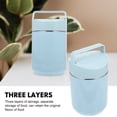 thumbnail image 3 of BEADCEST Adult Lunch Container De Acero Inoxidable Azul Con Aislamiento Y Asa Portátil, 3 of 8