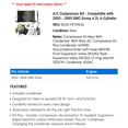 thumbnail image 2 of A/C Compressor Kit - Compatible with 2003 - 2005 GMC Envoy 4.2L 6-Cylinder 2004, 2 of 2
