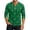 Dark Green, variant on Men's St. Patrick's Day Shamrock Plaid Henley Shirt 3/4 Sleeve Clover Top
