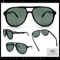 thumbnail image 2 of Polarized Luxury Gentlemanly Iconic Plastic Racer Euro Style Sunglasses [Matte Black - Green], 2 of 8