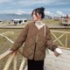 thumbnail image 4 of Chaqueta de plumón de algodón para mujer, ligera y corta, con rejilla en forma de diamante, chaqueta de algodón ligera, chaqueta de corte holgado, 4 of 5