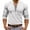 174#White, variant on Men's Athletic Workout Hooded Shirts Men's Fashion Cotton Linen Shirt Lightweight Solid Color Long Sleeve Button Down Henley Shirts Beach Hawaiian T Shirts for Men